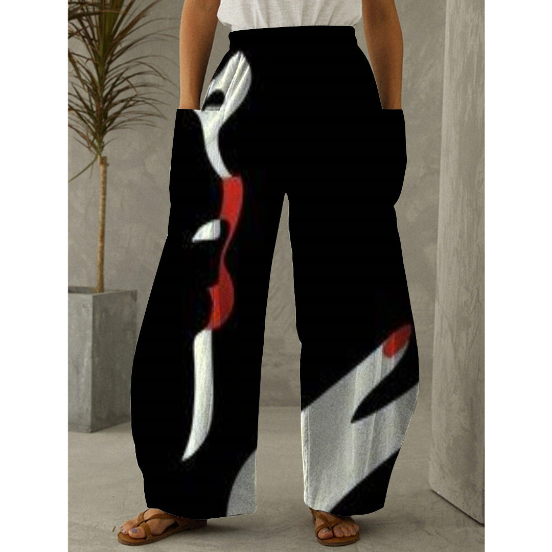 Women's Trousers Printed Fashion Graffiti