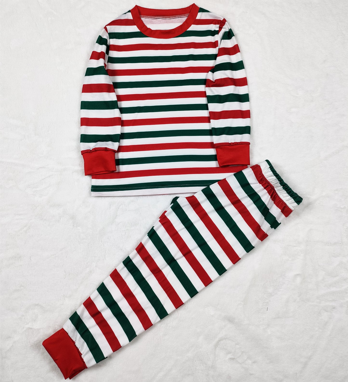 Women's Christmas Parent-child Wear Striped Round Neck
