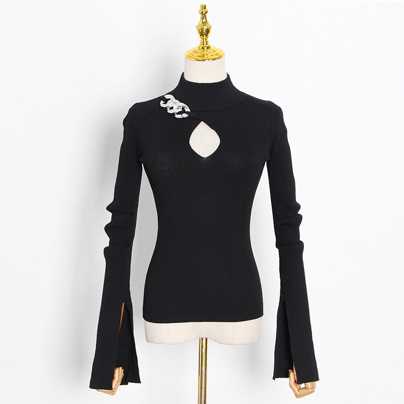 Knit sweater top sweater