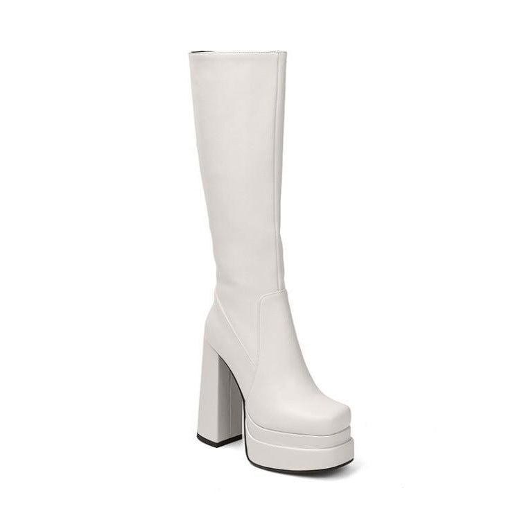 Thick High Heel Boots Thick Sole