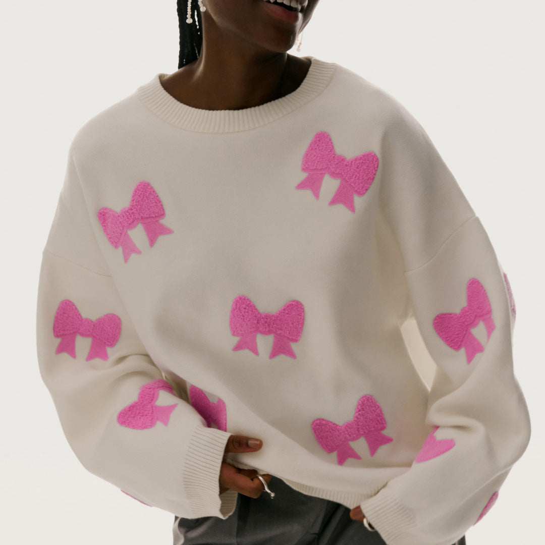 Love Embroidered Sweater For Women