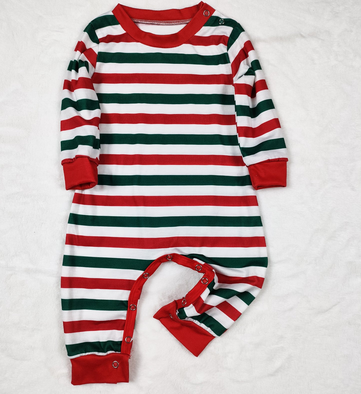 Women's Christmas Parent-child Wear Striped Round Neck