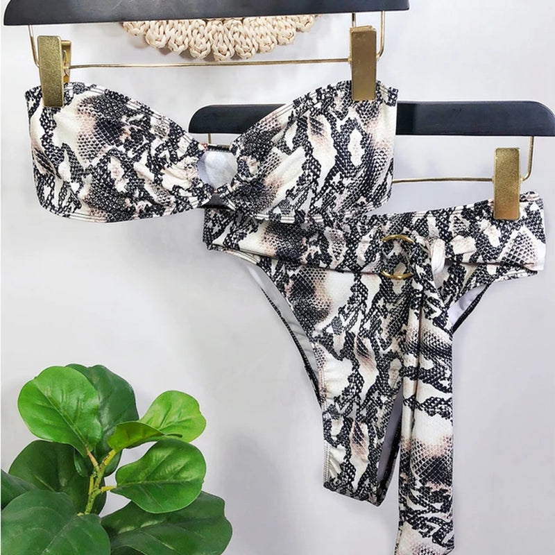 Bandeau Bikini Sexy Swimwear Swimsuits Bathing Suit Biquini 2022 Swimming Suit for Women Maillot De Bain Femme Swim Suit