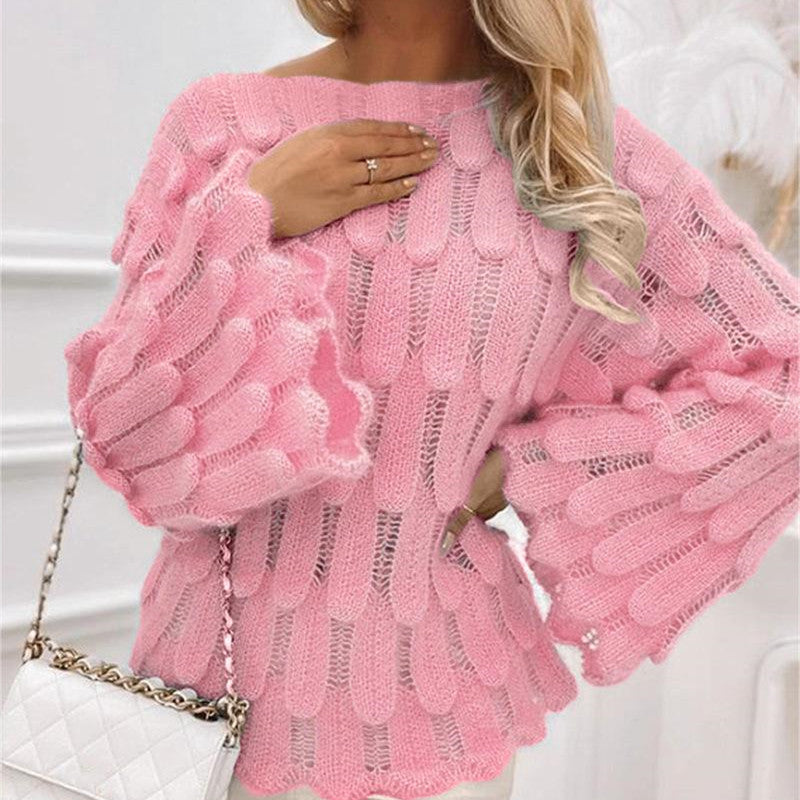 Elegant Texture Knitted Sweater