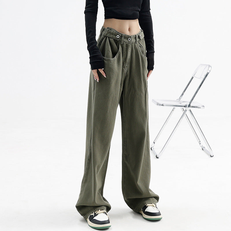 Loose Fashion Pear Shape Large Size Jeans