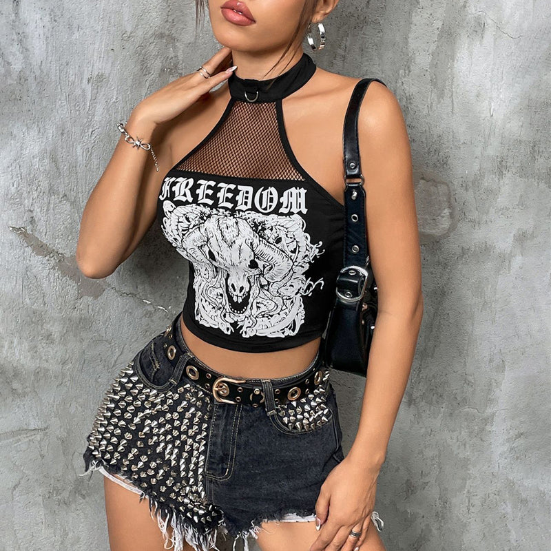 Goths Style Punk Dark Court Vest