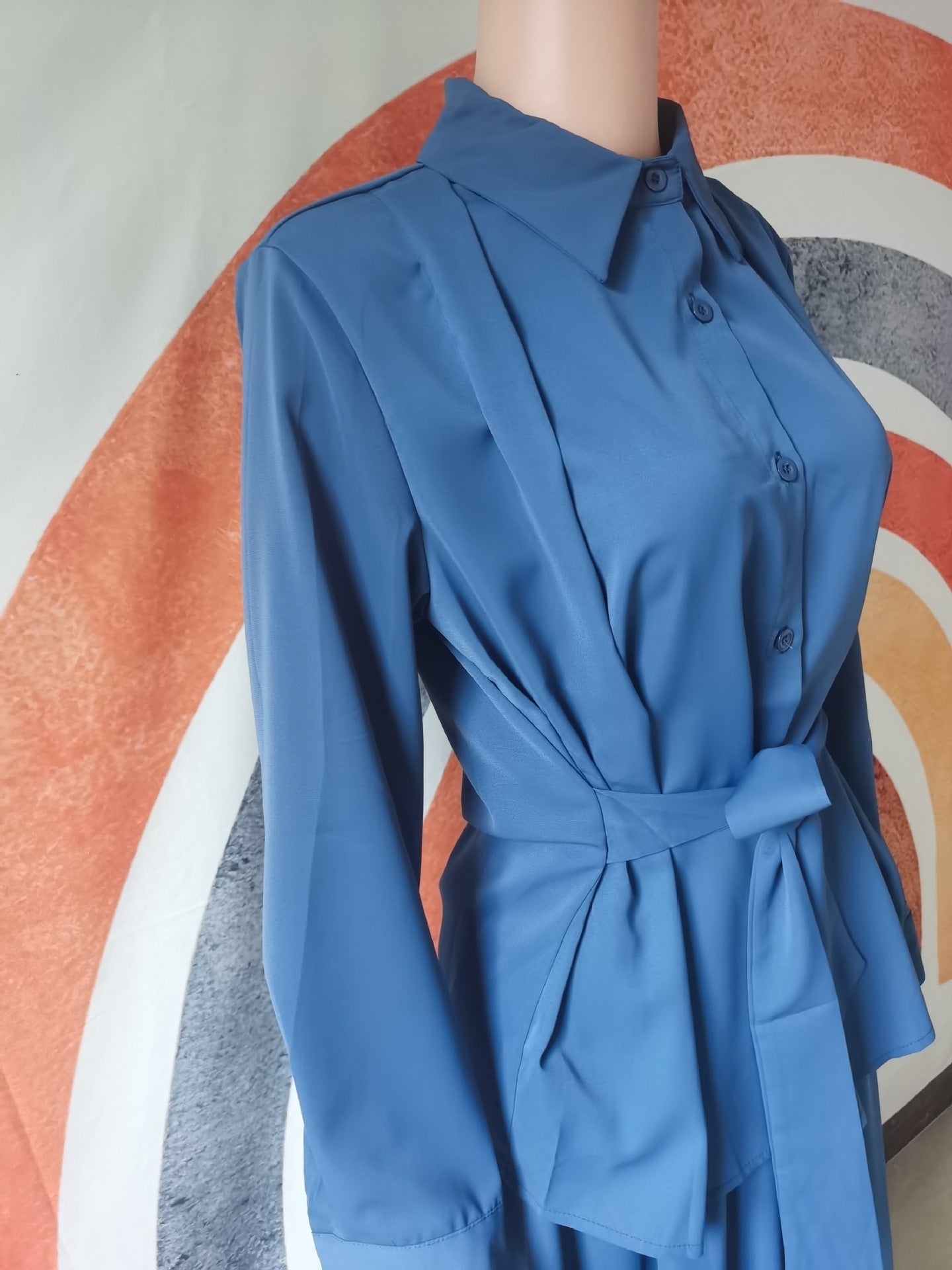 Women's Fashion Long Sleeve Lace-up Suit