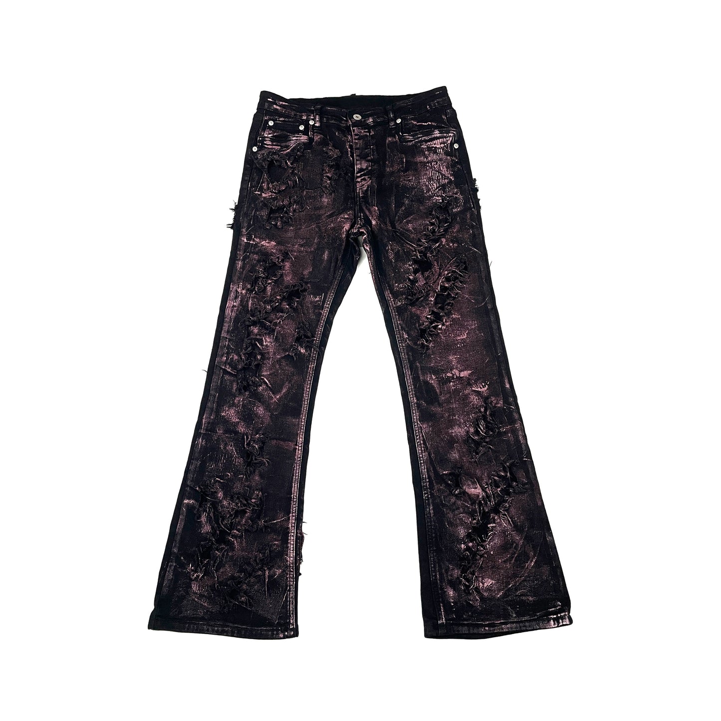 Rotten Rose Gold Wax Micro Horn Coated Jeans