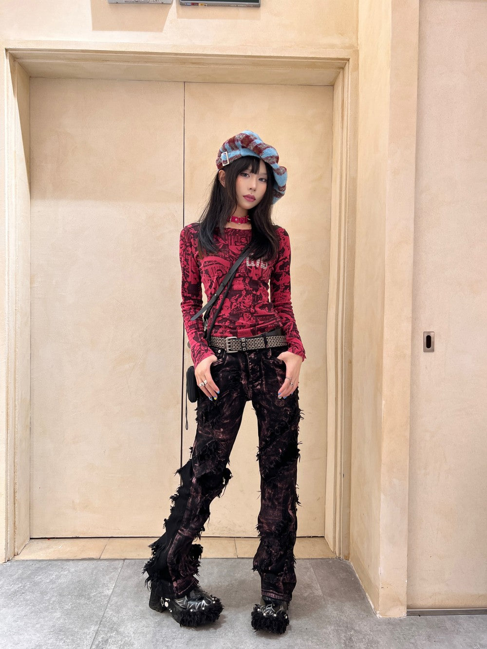 Rotten Rose Gold Wax Micro Horn Coated Jeans