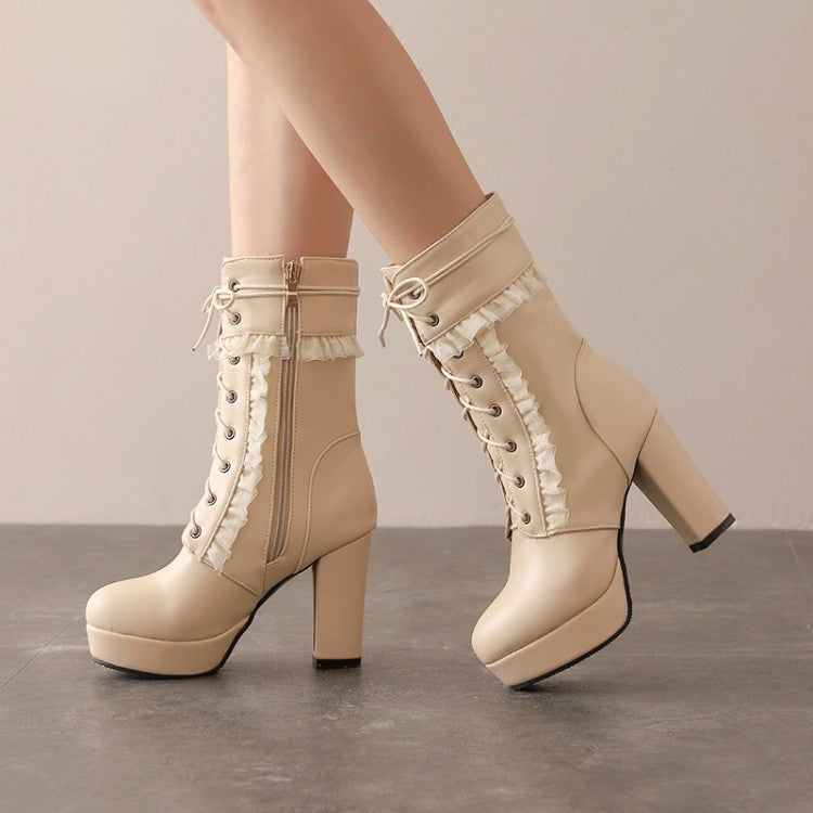 Women's Fashionable High-heeled Boots
