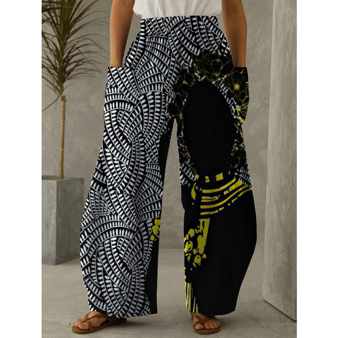 Women's Trousers Printed Fashion Graffiti