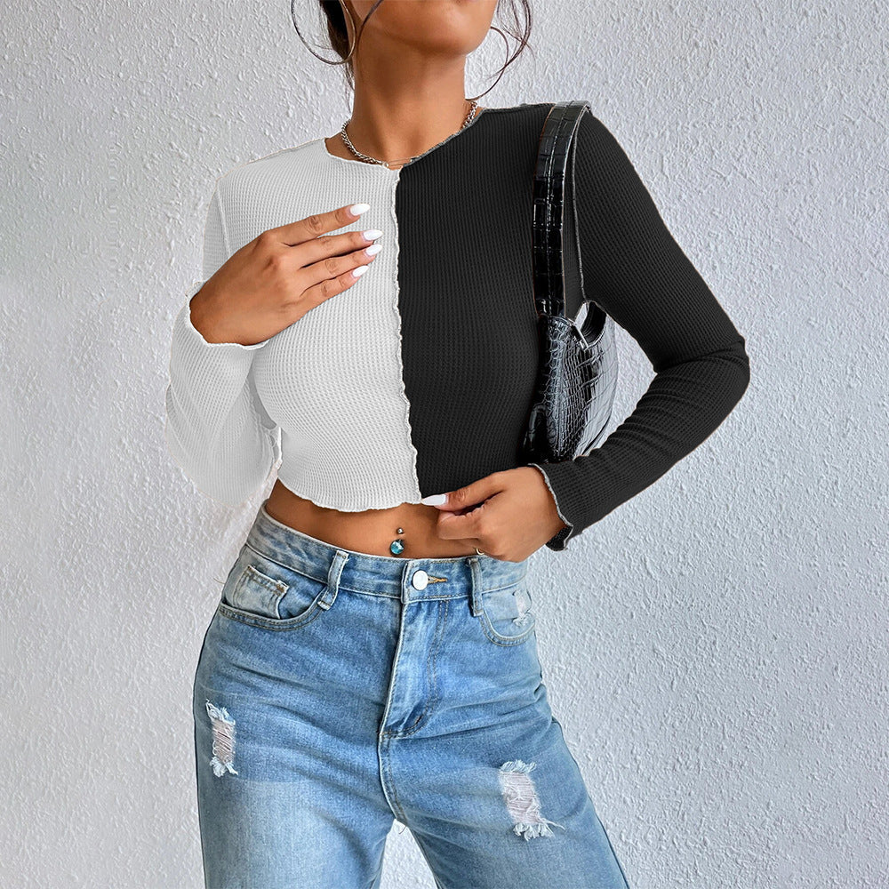 Patchwork Stitching Exposed Shorts