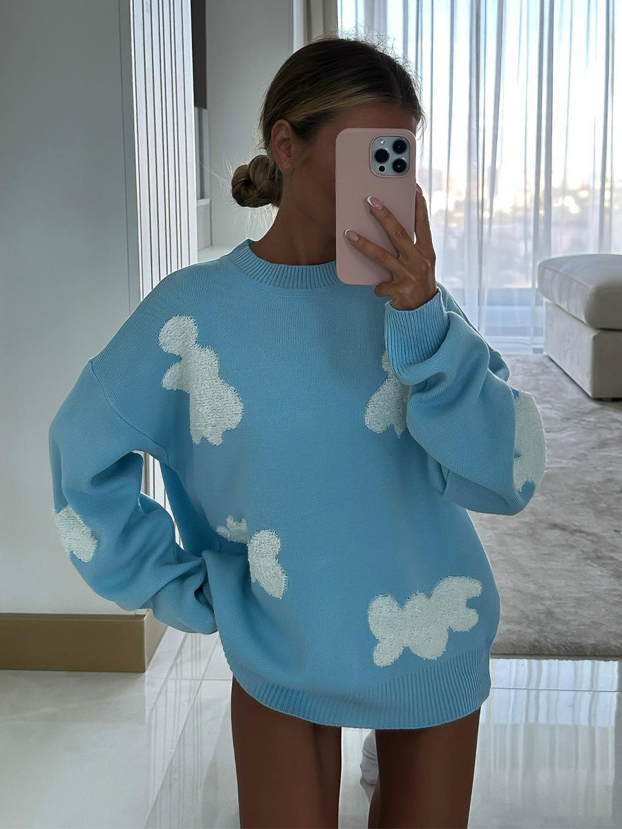 Love Embroidered Sweater For Women