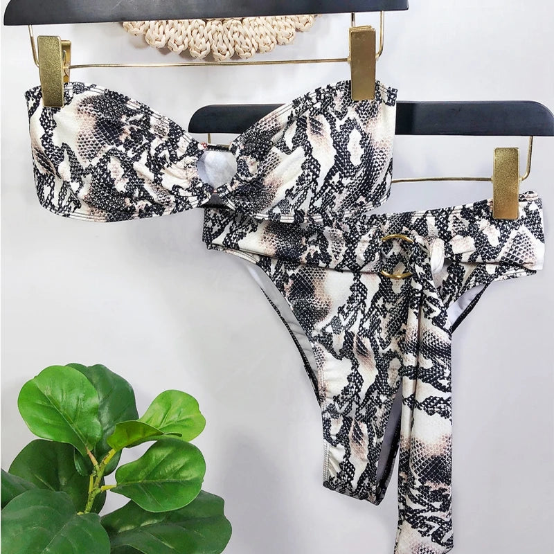 Bandeau Bikini Sexy Swimwear Swimsuits Bathing Suit Biquini 2022 Swimming Suit for Women Maillot De Bain Femme Swim Suit