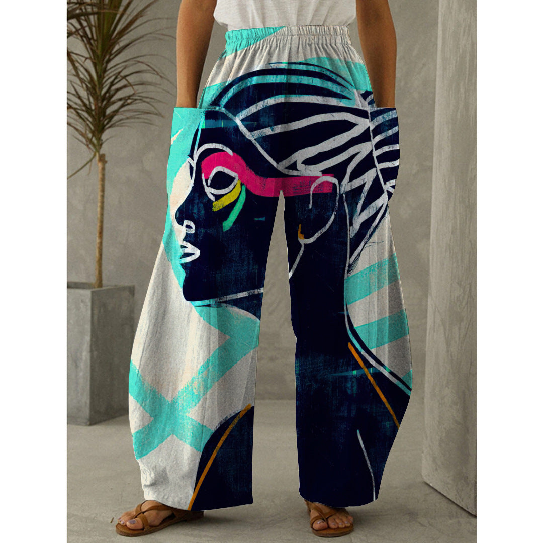 Women's Trousers Printed Fashion Graffiti
