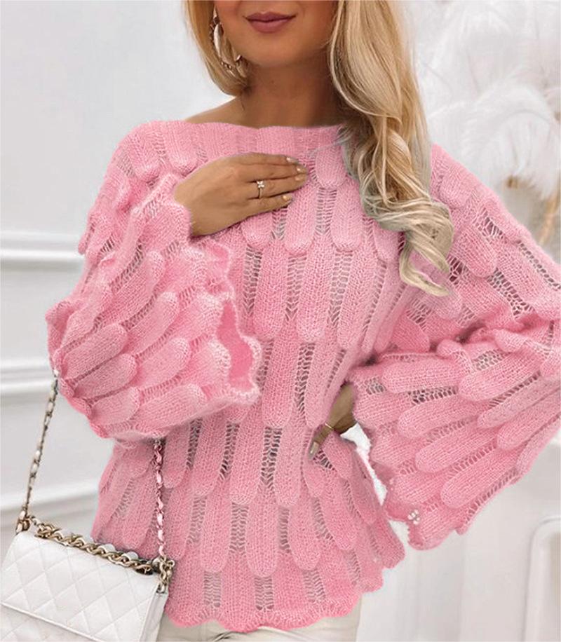 Elegant Texture Knitted Sweater