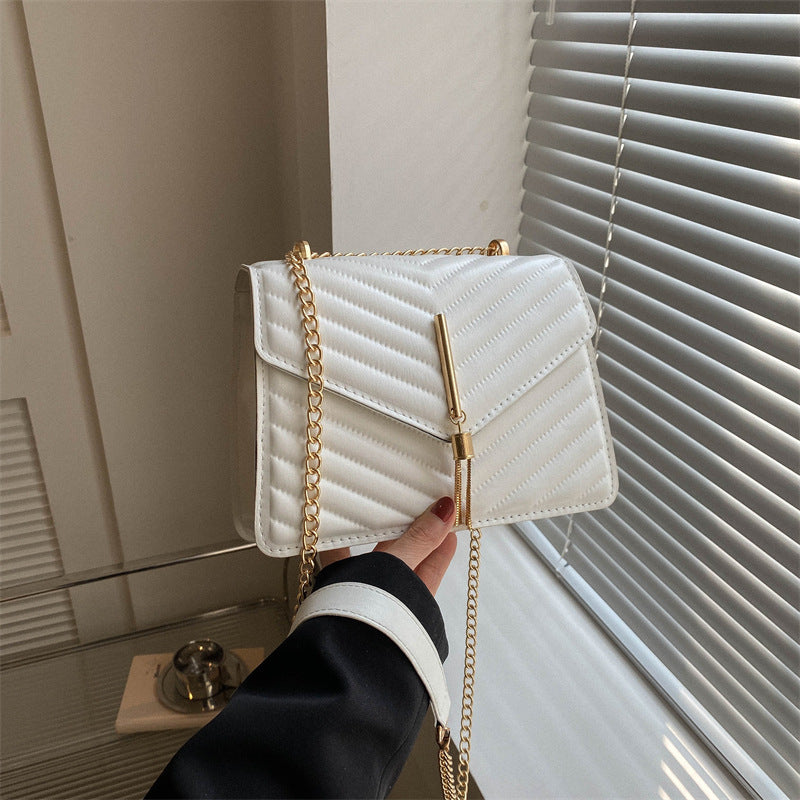 Chain Tassel Shoulder Crossbody Small Square Bag