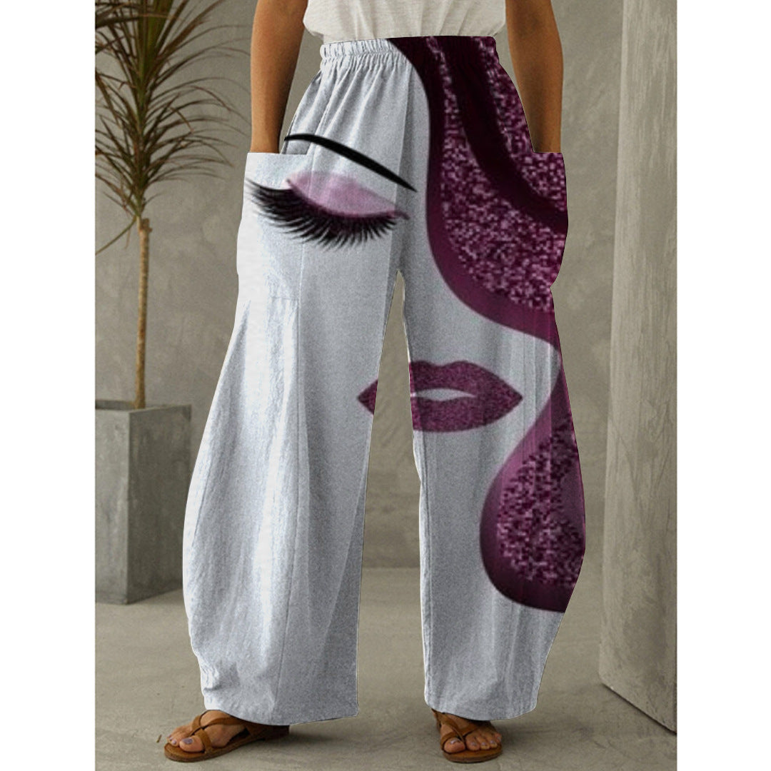 Women's Trousers Printed Fashion Graffiti