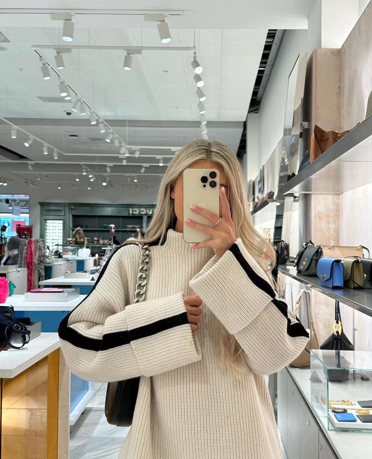 Women's Turtleneck Knitted Pullover Sweater
