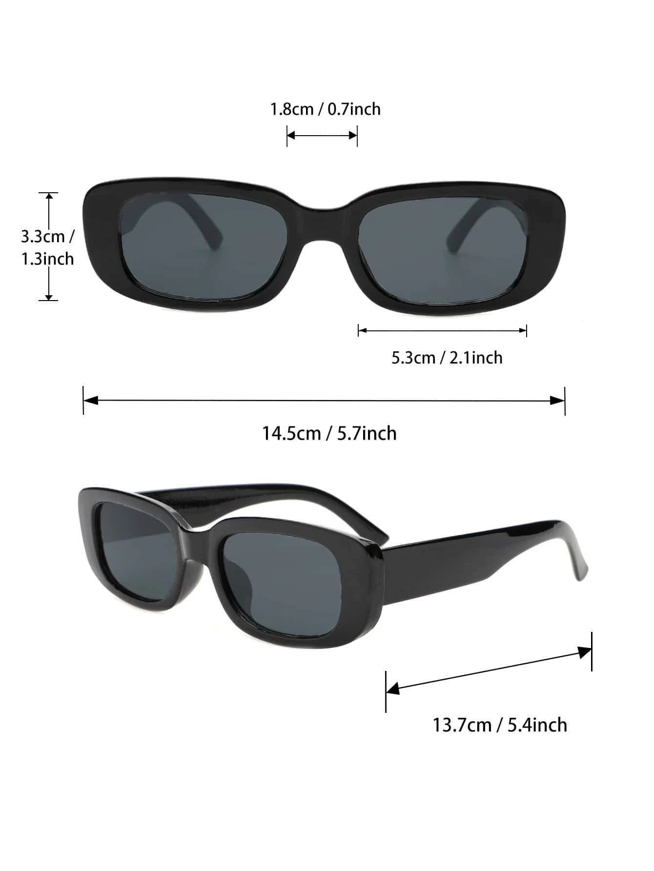 9Pcs Plastic Frame Geometric & Classic Sunglasses Combo, Summer Decoration Vintage Shades Beach Accessories