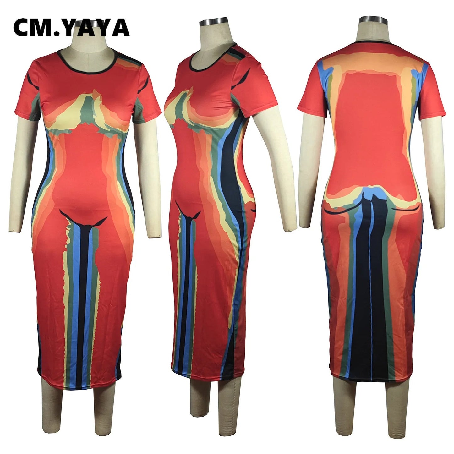 Vibrant Short Sleeve Dress